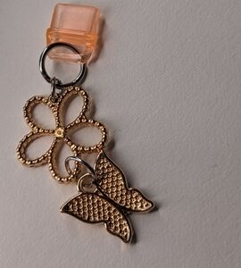 Dust Plug Charm Kindle and charging port USB-C USBc Flower and Butterfly